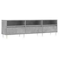 Szafki RTV - vidaXL Szafka pod TV betonowa szara 150x30x44,5 cm materiał drewnopochodny - miniaturka - grafika 1