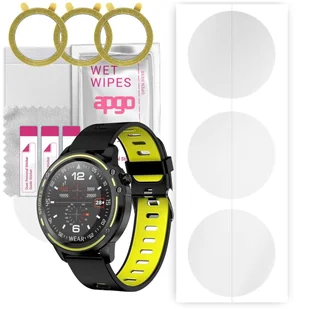3x Folia hydrożelowa do Pacific Black PC00126 - apgo Smartwatch Hydrogel Protection Ochrona na ekran smartwatcha - Akcesoria do smartwatchy 3x Folia hydrożelowa do Pacific Black PC00126 - apgo Smartwatch Hydrogel Protection Ochrona na ekran smartwatcha - Akcesoria do smartwatchy - miniaturka - grafika 1