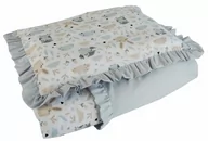 Pościel dla dzieci - Pościel do łóżeczka z falbanką 100x135 LEŚNA POLANA (jasnoszara) - miniaturka - grafika 1