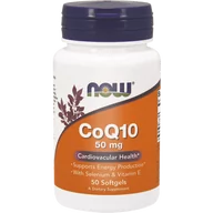 Witaminy i minerały dla sportowców - Now Foods NOW CoQ10 50mg 50caps - miniaturka - grafika 1