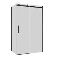 Kabiny prysznicowe - Kabina prysznicowa prostokątna 120x80x200 cm Laurena Gunmetal grafitowe szkło profile szare Wellneo - miniaturka - grafika 1