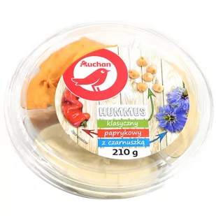 Auchan - Pasta z ciecierzycy w 3 smakach - Hummus - miniaturka - grafika 1