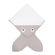 Okrycia kąpielowe dla dzieci - Baby Bites, Ręcznik z kapturkiem, biało-brązowy, 75x75 cm - miniaturka - grafika 1