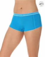 Bielizna sportowa damska - Bokserki damskie Brubeck Active Wool BX10860 jasnoniebieski - miniaturka - grafika 1