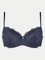 Biustonosze - Hunkemöller Biustonosz z fiszbiną Marine 206322 Granatowy - miniaturka - grafika 1