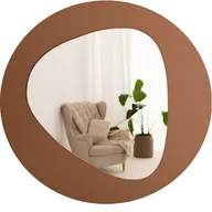 Lustra - Lustro plama do salonu pokoju łazienki nieregularne 70x65cm nowoczesne - miniaturka - grafika 1