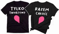 Gadżety dla niej i dla niego - Zestaw dwóch koszulek dla pary TYLKO RAZEM - miniaturka - grafika 1