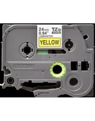 Etykiety do drukarek - BROTHER TAŚMA LAMINOWANA 24MM/8M CZARNY NA ŻÓŁTYM null - miniaturka - grafika 1