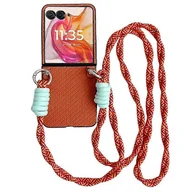 Etui i futerały do telefonów - Etui na telefon do Motorola Razr 50 Brown - miniaturka - grafika 1