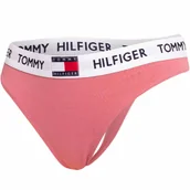 Majtki damskie - TOMMY HILFIGER MAJTKI STRINGI DAMSKIE RÓŻOWE XS - miniaturka - grafika 1