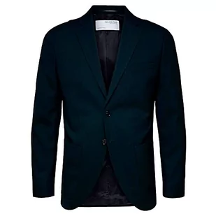 SELECTED HOMME BLACK Męska marynarka Slhslim-Jackbill ciemnozielona BLZ B Noos Blazer, ciemnozielony, 58 - Marynarki męskie - miniaturka - grafika 1