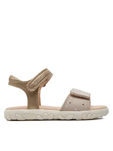 Geox Sandały J Sandal Haiti Girl J028ZA 007NF C0208 M Złoty - Buty dla dziewczynek - miniaturka - grafika 1