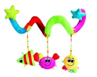 Zawieszki dla dzieci i niemowląt - Canpol Babies, pluszowa spirala Kolorowy Ocean - miniaturka - grafika 1