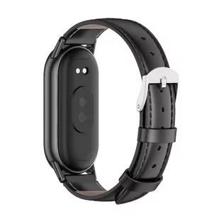 Pasek Leatherfit do Xiaomi Mi Band 8 / 8 NFC Black - Akcesoria do smartwatchy - miniaturka - grafika 3