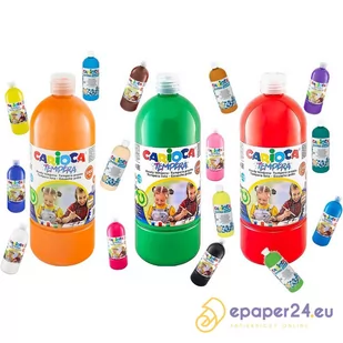 Farba tempera Carioca 1000ml, BŁĘKITNY - Farby i media malarskie - miniaturka - grafika 1