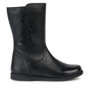 Kozaki Geox J Shawntel Girl J364EC 00043 C9999 S Czarny - Buty dla dziewczynek - miniaturka - grafika 1