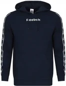 Bluzy męskie - REEBOK - BLUZA MĘSKA Z KAPTUREM - RL VECTOR TAPE OTH HOODIE HZ3369 granat - miniaturka - grafika 1