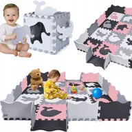Puzzle - GRUBA MATA EDUKACYJNA puzzle PIANKOWE XXL KOJEC - miniaturka - grafika 1