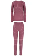 Pozostała odzież narciarska - Komplet bielizny termoaktywnej damskiej Viking Lana Pro Merino 3840 różowy - XXL - miniaturka - grafika 1