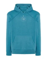 Bluzy męskie - Bluza z kapturem Znak Zodiaku Skorpion Minimalistyczny Styl Niebieska L - miniaturka - grafika 1