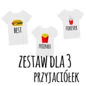 Gadżety dla niej i dla niego - Zestaw 3 koszulek dla przyjaciółek - miniaturka - grafika 1