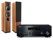Zestawy stereo - Yamaha R-N600A (czarny) + Tesi 561 (orzech) - miniaturka - grafika 1
