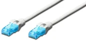 Kable miedziane - Digitus Patchcable RJ-45-50cm-UTP-CAT 5e-biały DK-1512-005 WH DK-1512-005/WH - miniaturka - grafika 1
