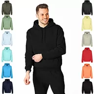 Bluzy męskie - RIPT Performance RCSWT763 Męska bluza z kapturem Soft Touch Lougewear z kapturem, czarna, XL - miniaturka - grafika 1