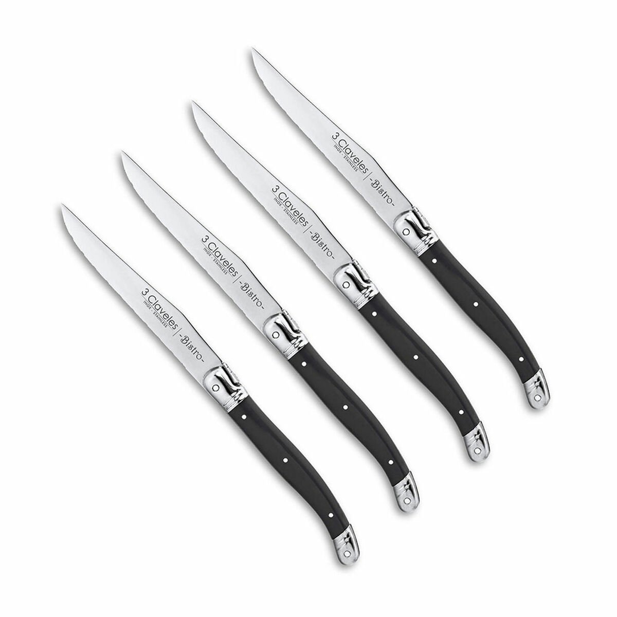 Zestaw noży do steków 3 Claveles Bistro 11,5 cm (4 szt.)