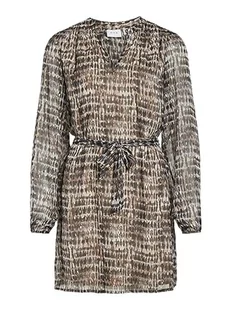 Vila Vifalia Bat Cbo L/S Dress/PB Krótka sukienka, Brązowa soczewka/AOP:batic, 46 damska, Brązowa soczewka/Aop:batic, 42 - Sukienki - miniaturka - grafika 1