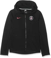 Bluzy męskie - Nike Męska bluza PSG Y Nsw Tch Flc Fz Essntials Czarny/Hyper Pink M - miniaturka - grafika 1