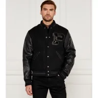 Kurtki męskie - POLO RALPH LAUREN Wełniana kurtka bomber | Regular Fit | z dodatkiem skóry - miniaturka - grafika 1