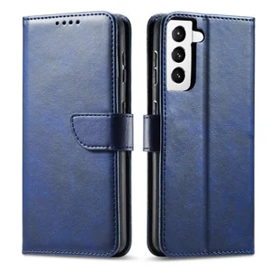 Hurtel Case Magnet elegancki futerał etui pokrowiec z klapką i funkcją podstawki Samsung Galaxy S22+ (S22 Plus) niebieski - Etui i futerały do telefonów - miniaturka - grafika 1