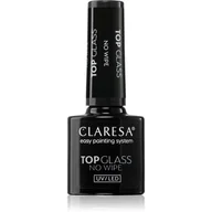 Lakiery hybrydowe - CLARESA Top Glass No wipe 5g - miniaturka - grafika 1