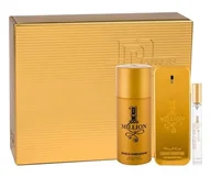 Zestawy perfum męskich - Paco Rabanne 1 Million zestaw Edt 100 ml + Dezodorant 150 ml + Edt 10 ml dla mężczyzn - miniaturka - grafika 1