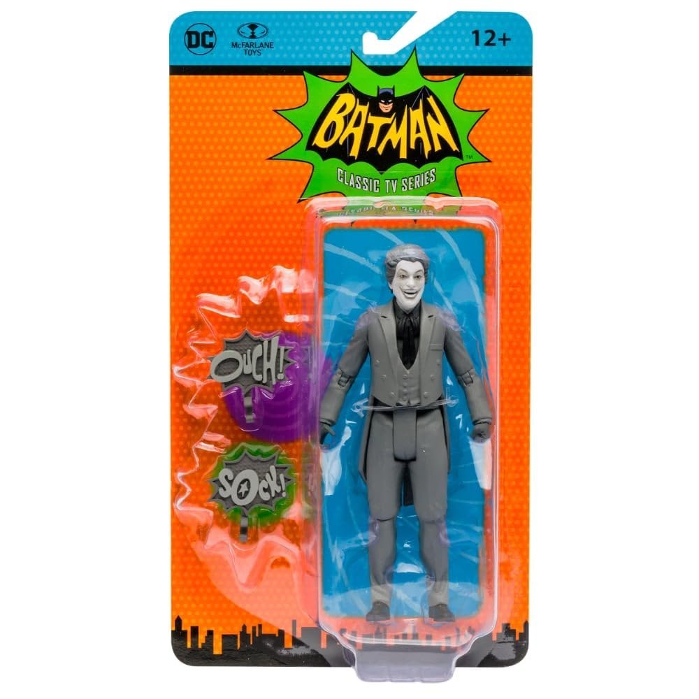 McFarlane Figurka akcji DC Retro - Batman 66 - The Joker (wariant czarno-biały) Wielobarwny TM15057