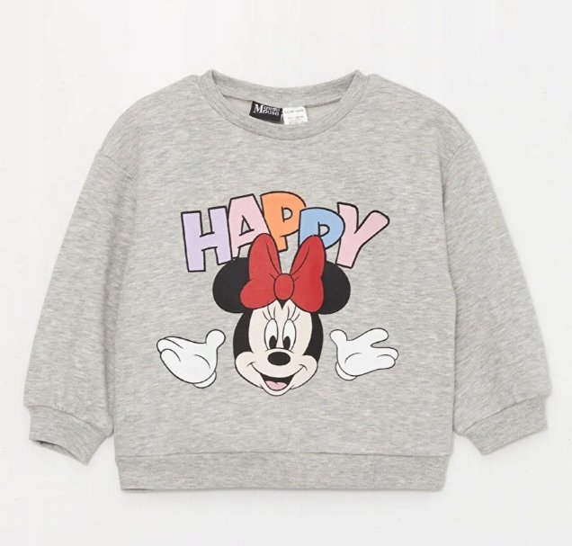 Bluza Dziecięca Szara Z Nadrukiem Casual 86/92 Y5E