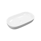Umywalki - Excellent Jima umywalka nablatowa 71x41 cm owalna, biały połysk - miniaturka - grafika 1