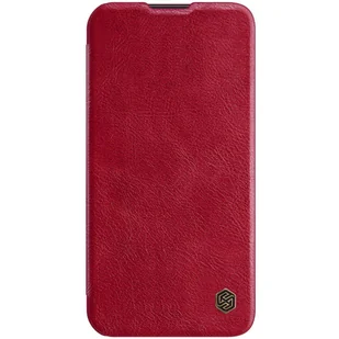 Nillkin Qin Leather Pro Case etui iPhone 14 Plus osłona na aparat kabura pokrowiec obudowa z klapką czerwony - Etui i futerały do telefonów - miniaturka - grafika 7