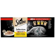 Mokra karma dla kotów - Sheba Selection Sos Drobiowe Smaki 40x85g mokra karma dla kotów 40x85 g - miniaturka - grafika 1