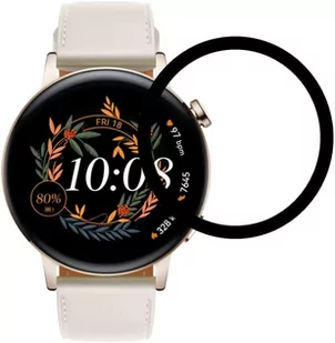 Huawei Braders Szkło Hybrydowe do Watch GT 3 42 mm Black - Szkła hartowane na telefon - miniaturka - grafika 1