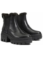 Botki damskie - Timberland Skórzane sztyblety "Everleigh" w kolorze czarnym - miniaturka - grafika 1