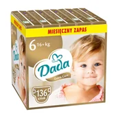 Pieluchy - Pieluszki Dada Extra Care 6, 16+ kg, 136 szt., superchłonny wkład - miniaturka - grafika 1