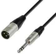 Akcesoria do nagłośnienia - ah Cables adam hall 4 Star Series przewód mikrofonowy, rean XLR męski na 6.3 MM Stereo Jack, 3 m K4BMV0300 - miniaturka - grafika 1