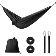 Hamaki - Kik Sp. z o. o. Sp. k. Hamak biwakowy 260cm 120kg + pokrowiec czarny - miniaturka - grafika 1