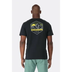 Męska koszulka Rab Stance Mountain Peak Tee beluga  - L - Koszulki męskie - miniaturka - grafika 1