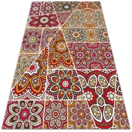 Dywany zewnętrzne - Tarasowy dywan zewnętrzny Etniczny patchwork 60x90 cm - miniaturka - grafika 1
