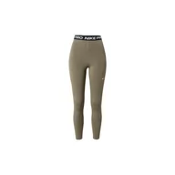 Legginsy - Legginsy damskie Nike Pro sportowe Khaki AO9968-222 - miniaturka - grafika 1