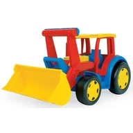 Samochody i pojazdy dla dzieci - Gigant traktor ładowarka czerwono żółty - WADER - miniaturka - grafika 1