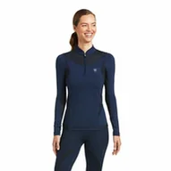 Koszulki jeździeckie - Ariat Bluzka damska ASCENT 2.0 - navy - miniaturka - grafika 1